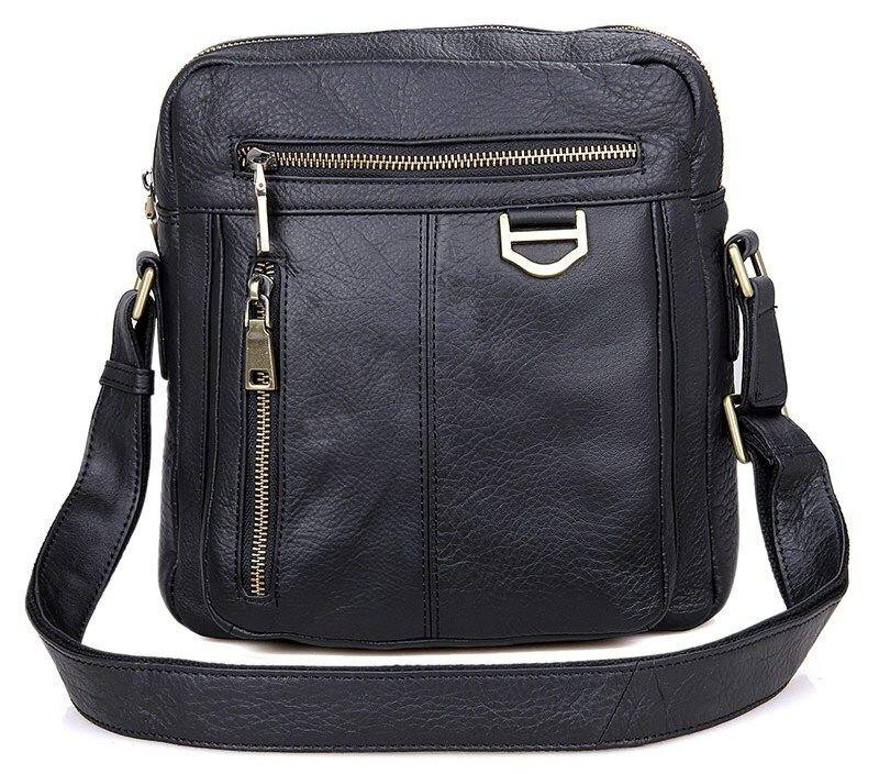 Сумка чоловіча через плече Чорна (Vintage) Київ - фото 6