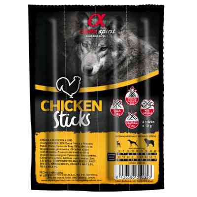 Ласощі для собак Alpha Spirit DOG Sticks Chicken напіввологі з курки, палички 40 г (8437013576895) Вінниця