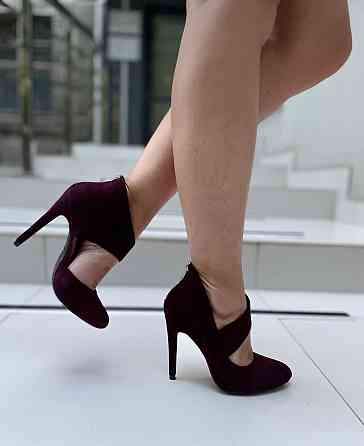 Vices Туфлі жіночі VICES чорні екозамша висота каблука 10 см розміри 36р.40р. (1130-1) Коломыя