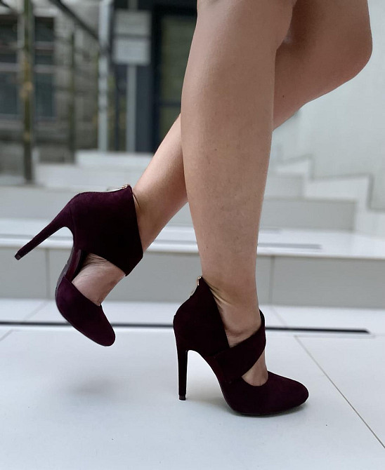 Vices Туфлі жіночі VICES чорні екозамша висота каблука 10 см розміри 36р.40р. (1130-1) Коломыя - изображение 1