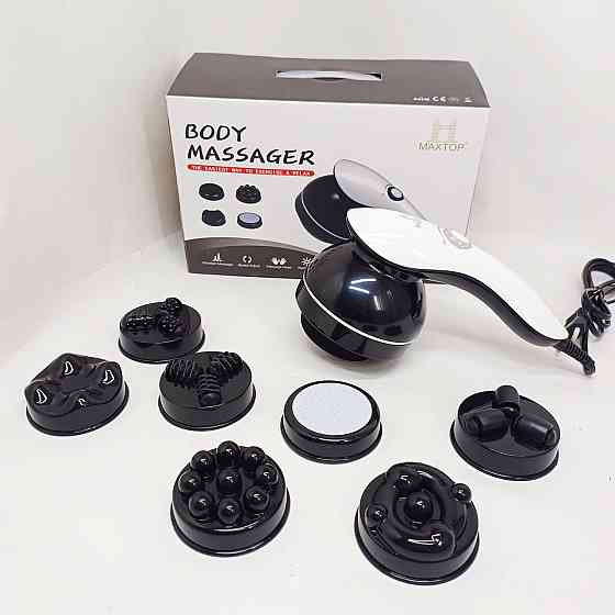 Профессиональный массажер для мышц, Массажер ударный для спины Ударный тела с насадками WB-83 Львов