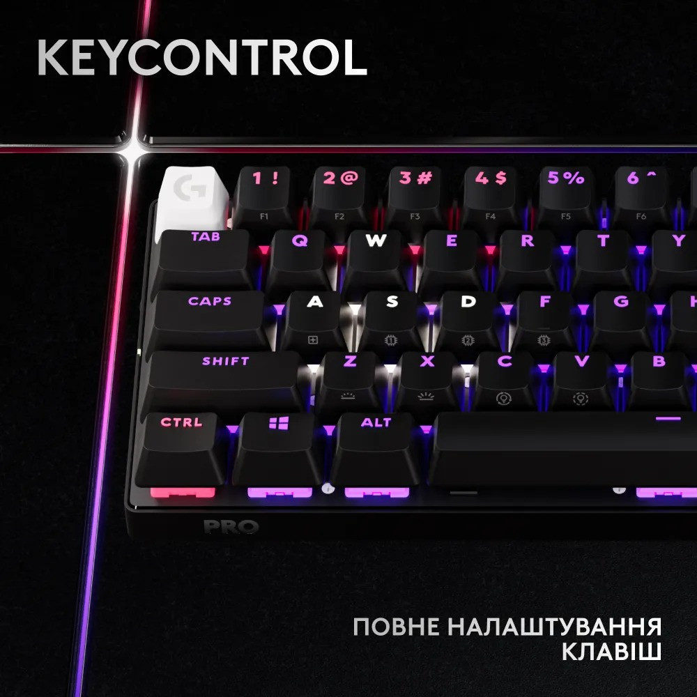 Клавіатура Logitech G PRO X 60 TKL GX Optical Black Tactile (920-011911) Чорний Харків - фото 8