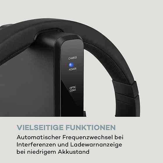 Бездротові навушники Silencium 20m 2.4GHz TV/HiFi/CD/MP3 акумулятор чорний (Німеччина, читати опис) Рівне