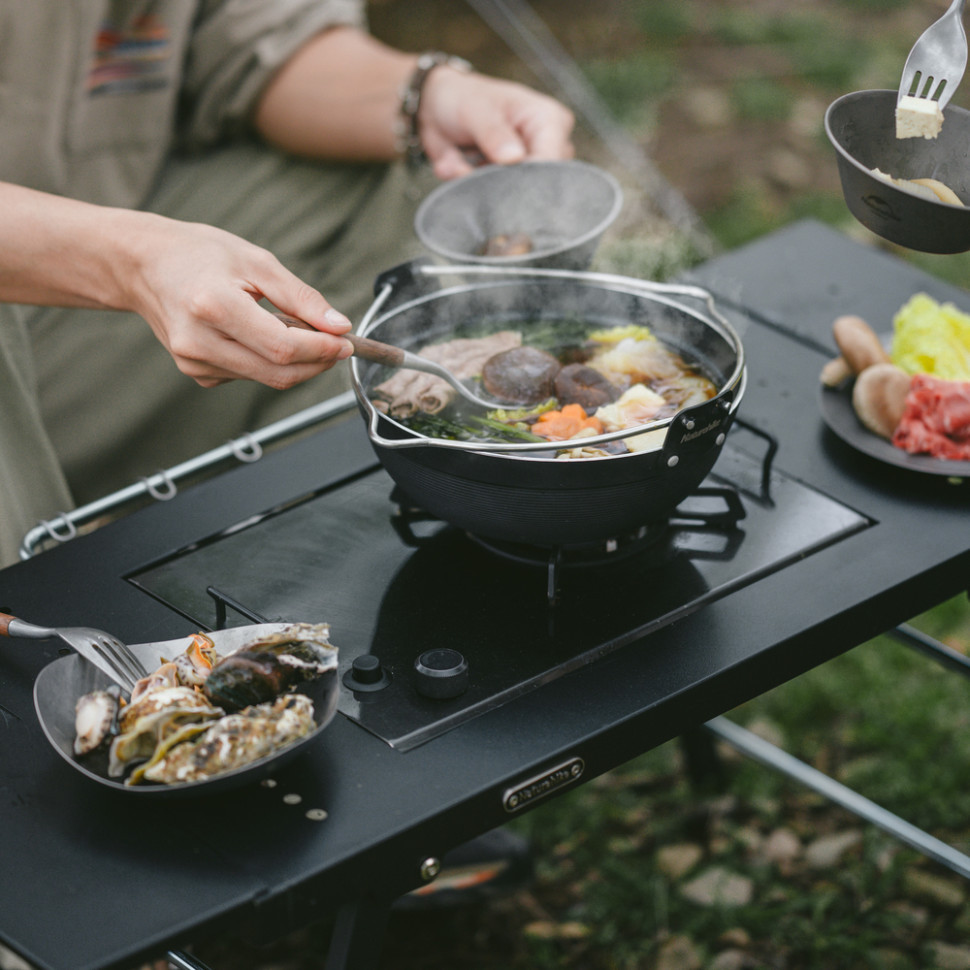 Стіл для барбекю сталевий Naturehike CNK2350CF018, чорний Київ - фото 10