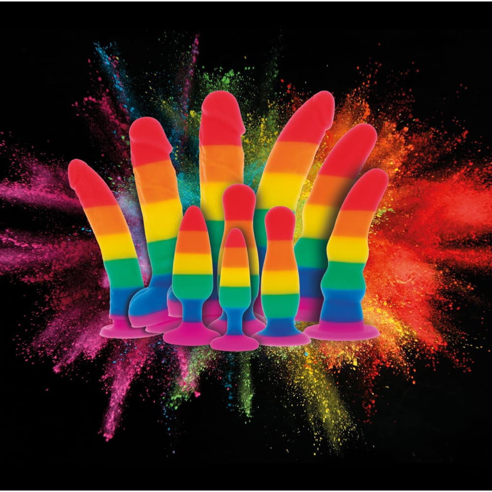 Анальна пробка TOY JOY Fun Stuffer, L, різнокольорова, 12,5 × 3,3 см Sex Aura Київ - фото 4