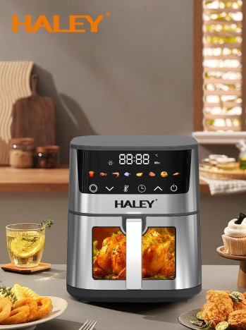 Мультипечі-аерогриль Haley HY-2531 2000Вт (7л), сенсорна аерофритюрниця з LED-дисплеєм (8 автоматичних програм) Одеса - фото 1