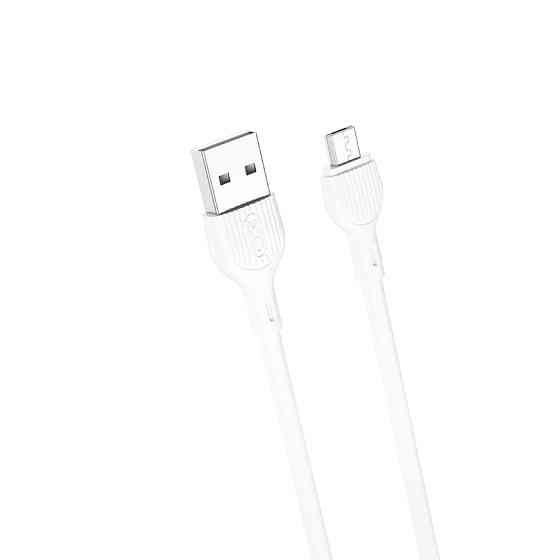Кабель XO USB to Micro USB 2,1А 1м білий Львів