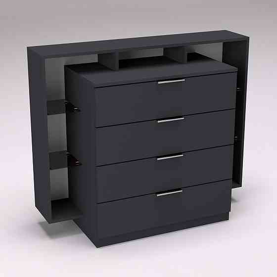 Комод Крістал, Антрацит, 1200/450/1000 Львів