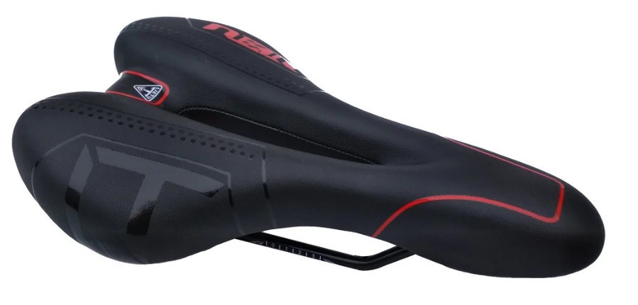 Седло для велосипеда Feel Fit ZD-007 черный/красный Бровары - изображение 3