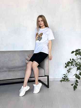 Жіночий спортивний костюм з велосипедками рубчик "Force" оптом | Норма і батал Київ