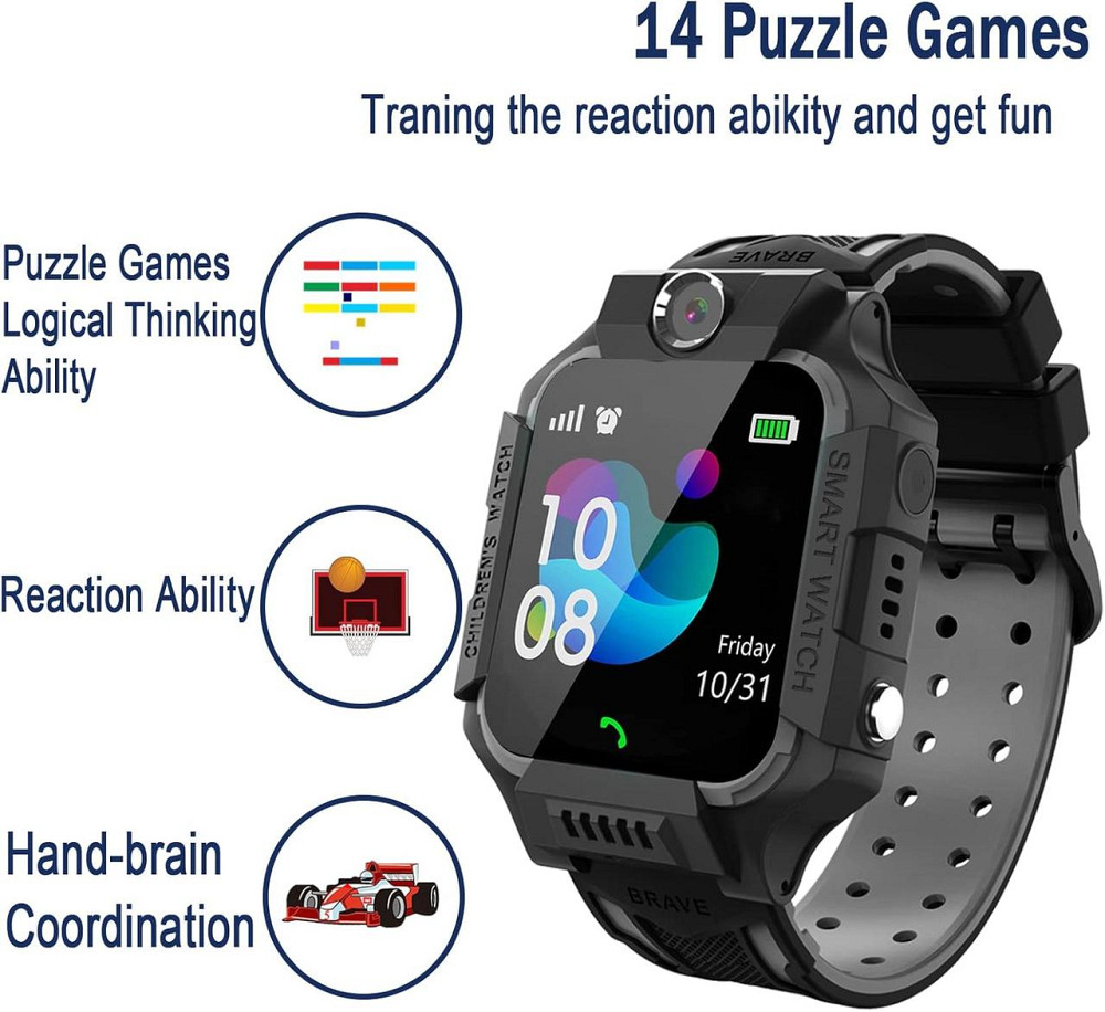 Детские смарт-часы с сенсорным экраном, звонками, SOS, камерой, шагомером, играми фонариком умные наручные Киев - изображение 4