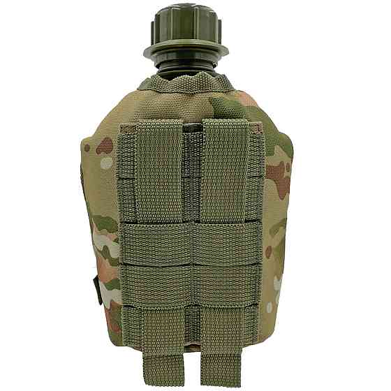 Фляга армійська 1л в чохлі Мультикам Molle  (фляга тактична польова індивідуальна) Киев