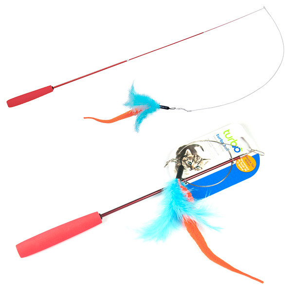 Coastal Turbo Telescoping Teaser КОСТАЛ ТУРБО ТЕЛЕСКОПІЧНА ВУДКА іграшка для котів Київ - фото 1