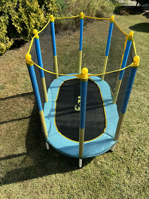 Батут манеж дитячий 170x107 см овальний з сіткою WCG Oval (W-1019) Київ - фото 8