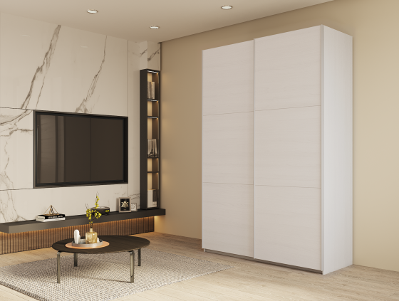 Шкаф-купе двухдверный Doros G-Caiser 160х60х240 см Белый (DRS-011013) Львов