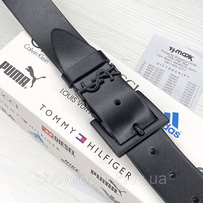 Женский кожаный бредовый ремень (8651) black Киев - изображение 3