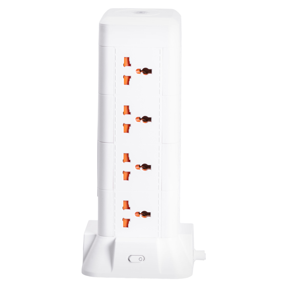 Мережевий фільтр подовжувач 2.8 м з лампою на 12 універсальних розеток з 2 USB, 1 Type-C, бездротова зарядка HP-5-9MF Коломия - фото 6