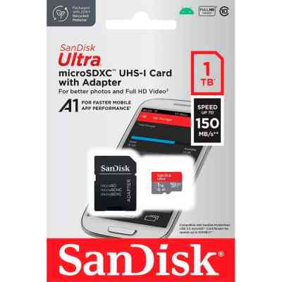 Карта пам&apos;яті SanDisk 1TB microSDXC class 10 UHS-I Ultra (SDSQUAC-1T00-GN6MA) Вінниця