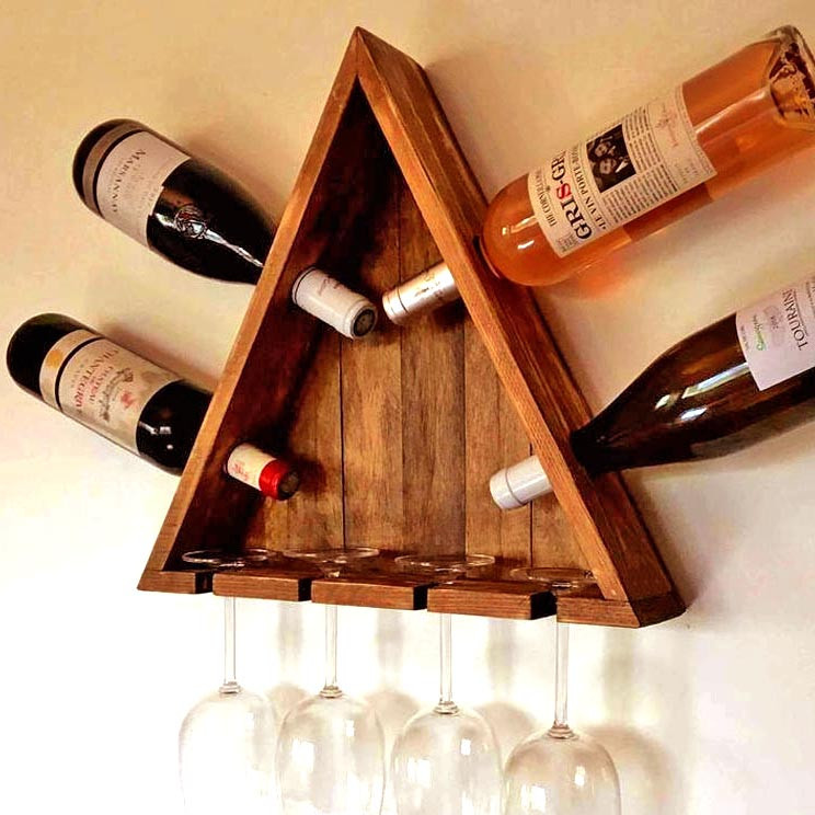 Настінна винна полиця "Токай" шафран Миколаїв - фото 1