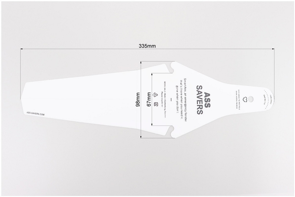 Крило поліпропіленове під сідло, швидкознімне, білий Київ - фото 3