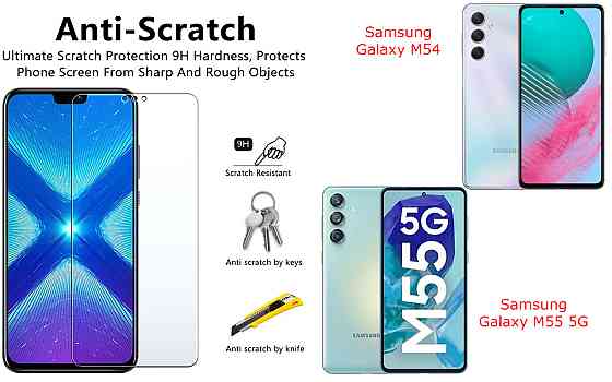 Защитное стекло NeoGlass для Samsung Galaxy M54, Galaxy M55 5G – ультрапрозрачное и устойчивое Киев
