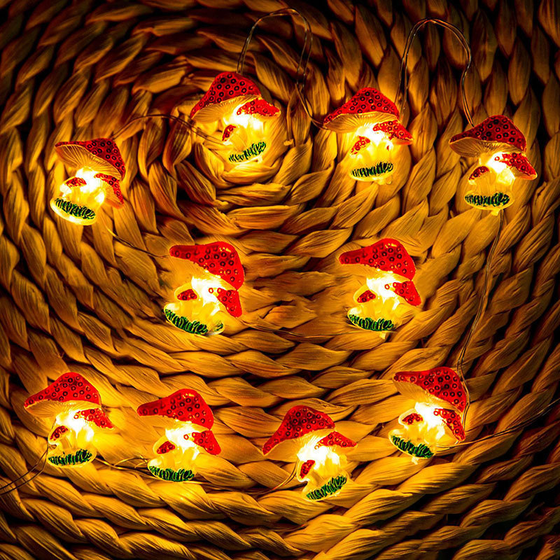 Світлодіодна гірлянда Грибочки 1м 10 ламп для декору, оформлення подарунків та різдвяних інсталяцій Одеса - фото 5
