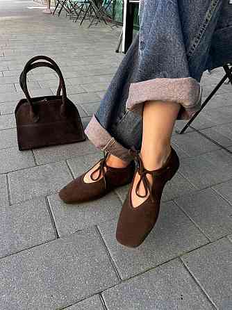 SEE SEVEN Балетки жіночі SEE SEVEN 1770 шоколадні (весна-осінь, замша натуральна) (5848) Коломия