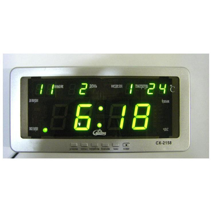 Настільний електронний годинник з температурою VST-2158 RED / 1228 (40 шт./яскальний) Одеса - фото 2