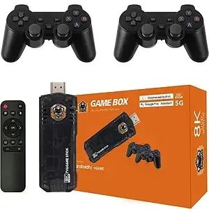 Ігрова приставка TV Stick 5G з 30000 ретро-іграми, Android 12, 2 геймпади, HDMI, Wi-Fi, 1080p Одеса - фото 1