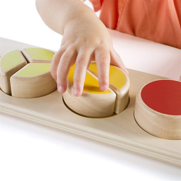 Дерев'яний пазл-сортер Guidecraft Manipulatives Сектори круга (G6739) Харьков - изображение 5