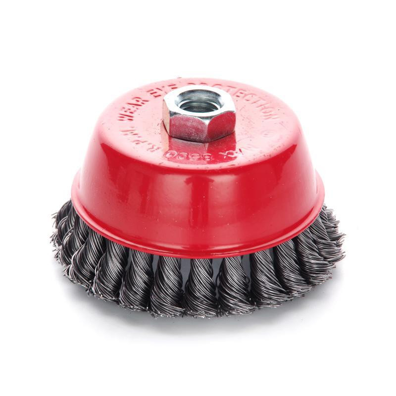 Щітка чаша сталеві витки 100мм (КШМ) (APRO) Харків - фото 1