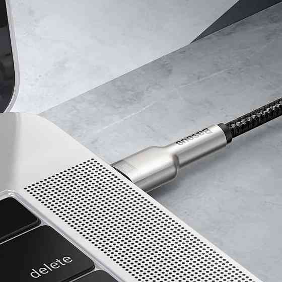 Кабель Type-C Baseus Cafule Series Metal дата-Кабель Type-C 100W 2m, цвет черный CATJK-D01 Одесса