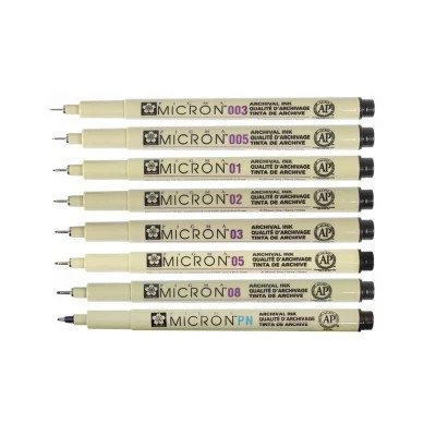 Лайнер Sakura Pigma Micron (0.2) 0,3 мм Чорний (084511318373) Вінниця - фото 5