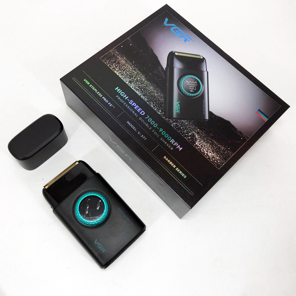 Вологостійка електрична бритва VGR V-377, Професійний шейвер-електробритва, Електробритва для бороди HM-55 Львів - фото 17
