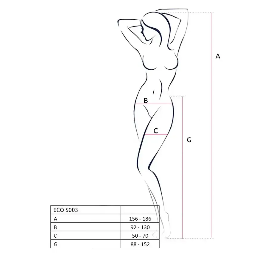 Еротичні колготки-бодістокінг Passion ECO S003 white, з доступом, імітація підв’язок Львов - изображение 7