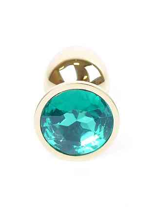 Анальна пробка - Jewellery Gold Plug Green Sex Aura Київ
