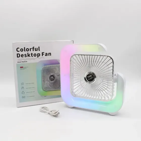 G-Вентилятор Квадратный Ночник аккумуляторный от USB с подсветкой Коломыя