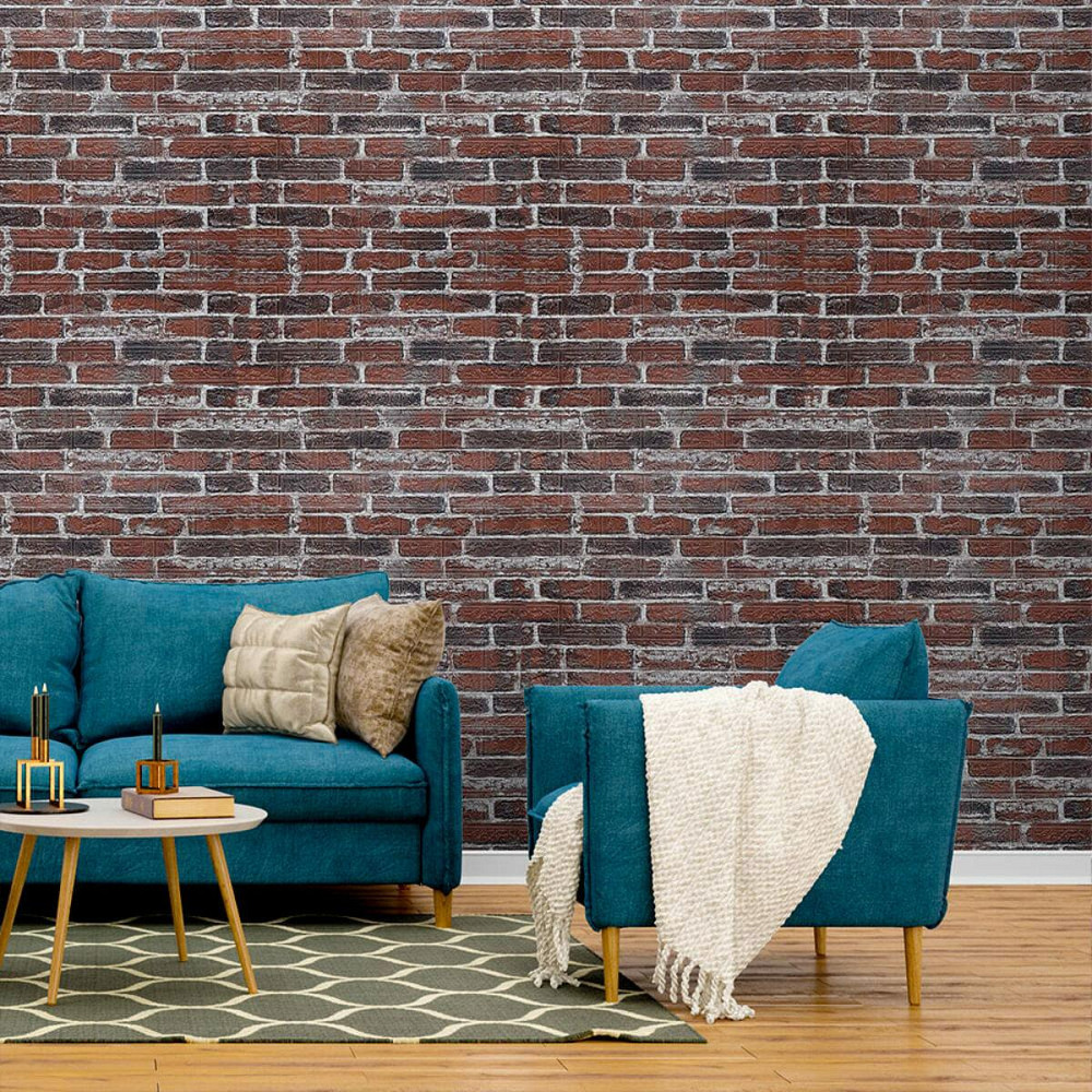 Самоклеящаяся 3D панель Красный кирпич Киев - изображение 5