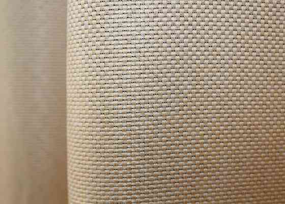 Комплект коротких штор VR-Textil Льон-блекаут Льон Мішковина № 1162ш Бежевий 130х170см 2 шт (35-0097) Київ