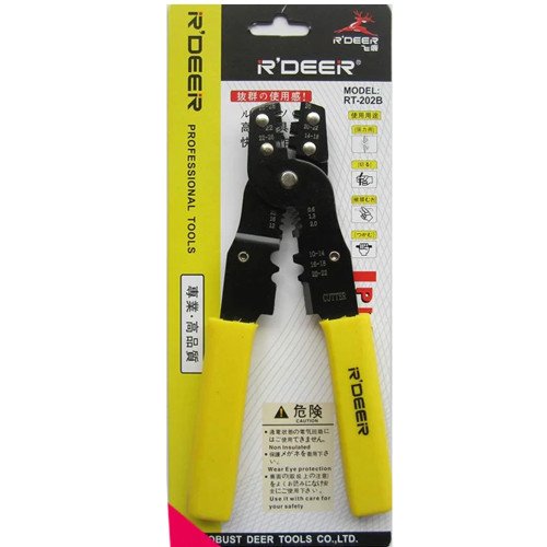 Клещи RT-202B для опрессовки неизолированных клемм 0,35-5,5мм.кв., R'Deer Полтава - изображение 1