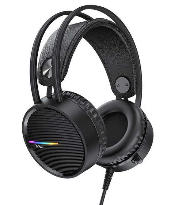 Навушники геймерські HOCO W100 Touring Gaming Hi-Res, чорні. Вінниця - фото 2
