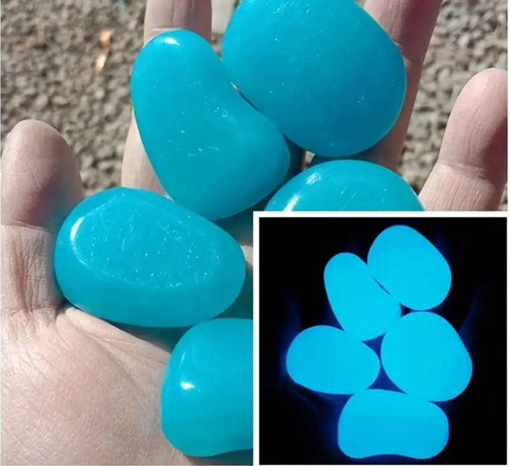 Каміння, що світиться 4,5см. 10шт. Блакитний Київ - фото 1