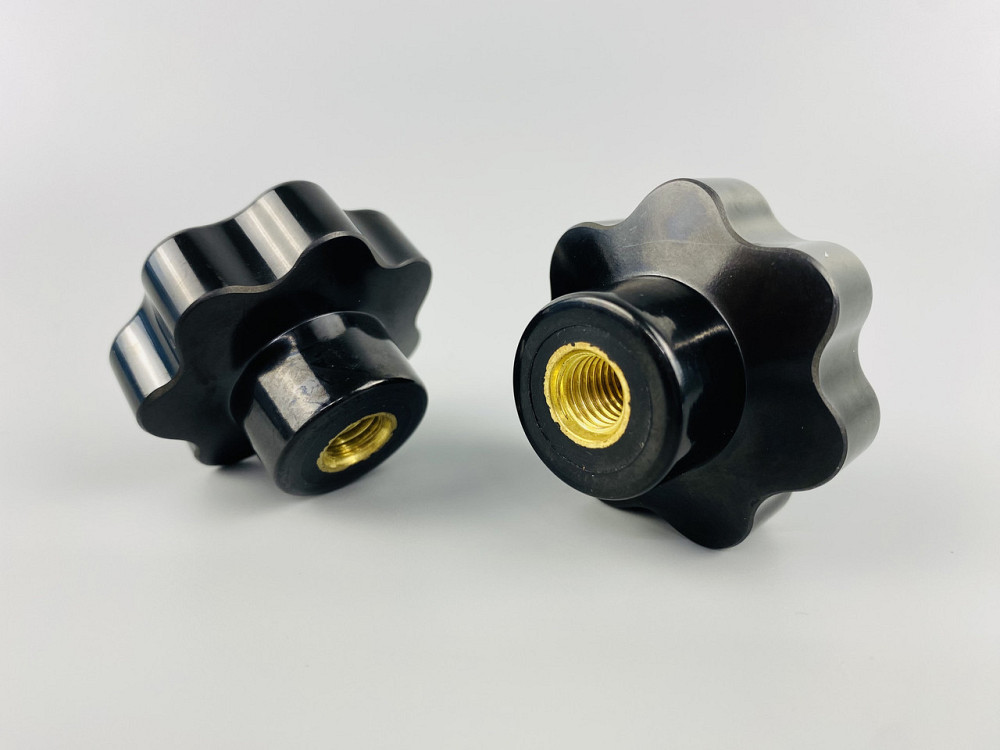 Наконечник важеля універсальний М10, D47 (чорний), латунна втулка різь внутрішня М10 Мукачево - фото 2