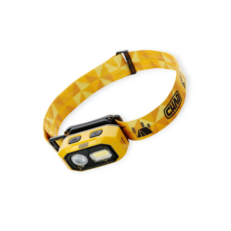 Ліхтарик налобний сов+ led, акб 0.5ач, 5 режим, зарядка usb, магніт, індик, сенсор Сила діодний Мукачево - фото 1