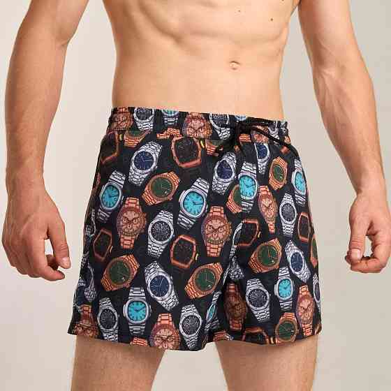 Принтовані чоловічі шорти для плавання Pobedov Pool day Hodynnyky Київ