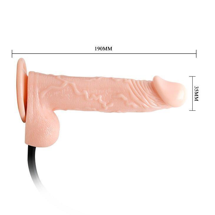 Расширяющийся вибратор на присоске INFLATABLE, BW-008067AQ Sex Aura Киев - изображение 7
