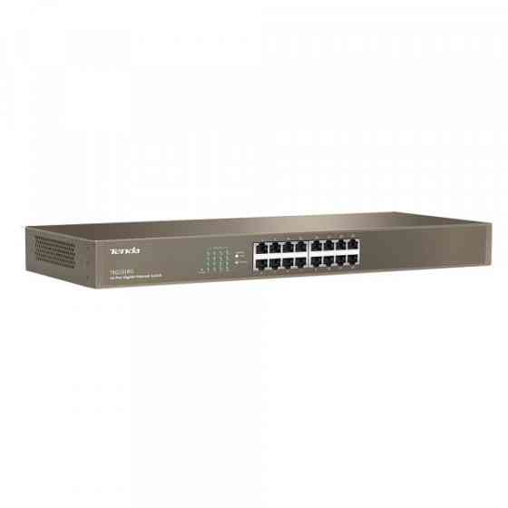 Комутатор TENDA TEG1016G 16port 10/100/1000/BaseT rackmount 19" (TEG1016G) Київ