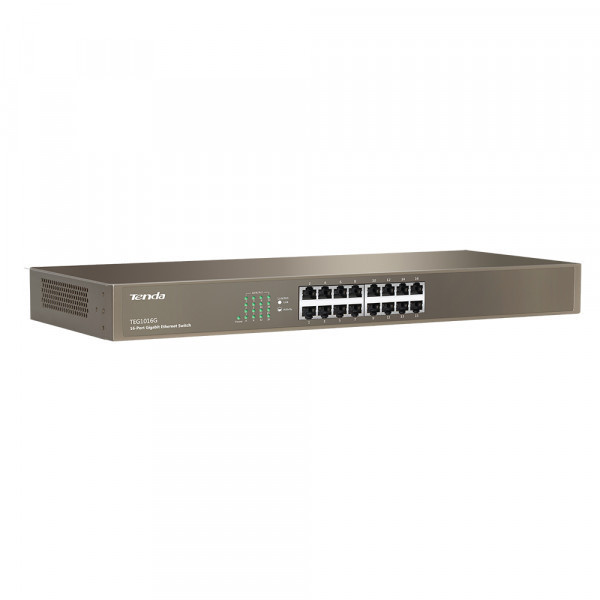 Комутатор TENDA TEG1016G 16port 10/100/1000/BaseT rackmount 19" (TEG1016G) Київ - фото 4