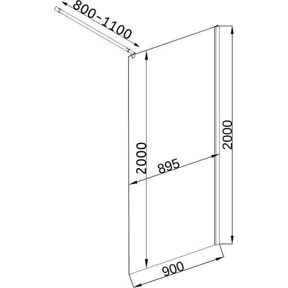 Душова перегородка LEGA 90GB BRAVO (1уп.) Київ