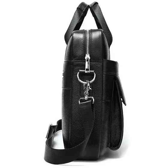 Чоловіча шкіряна сумка для ноутбука з італійської шкіри, формат А4, преміум клас OR-60 Львів